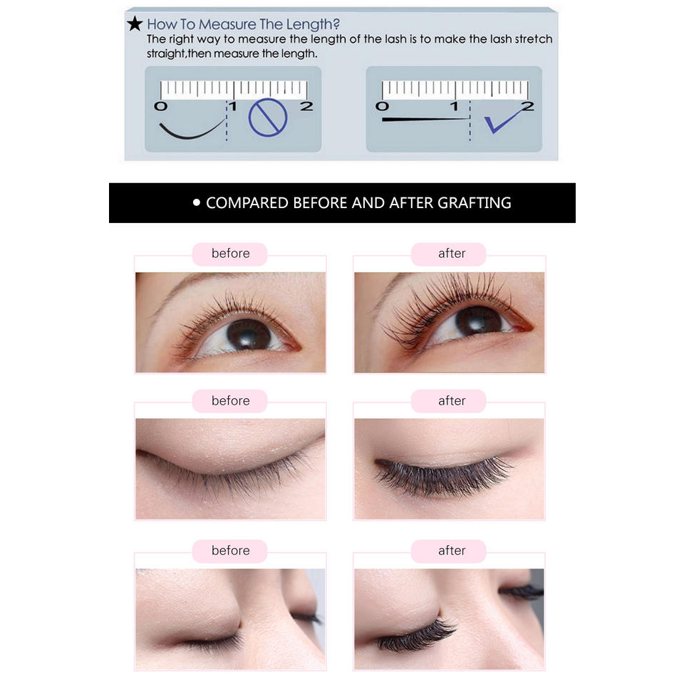 ขนตาปลอม NAGARAKU คลาสสิก Classic กล่องเทา เส้นกลม ขนตานาการากุ ผสม7-15mm&16-20mm เคิฟC,D,L,LC *ของแท้100%*💝ส่งไวในไทย รูปที่ 7