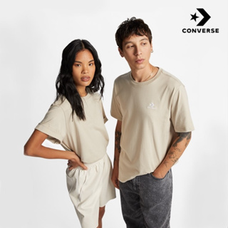 เสื้อยืด CONVERSE CLASSIC LEFT CHEST TEE CREAM (รับประกันสินค้าของแท้)