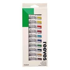 สีอะคริลิค Reeves ชุด 12 สี/ 18 สี Acrylic Colour Set