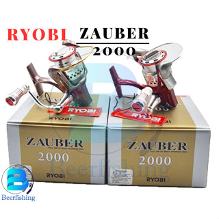 Ryobi Zauber รอกตกปลาริวบิ เบอร์ 2000 สี แดง และสีเทา