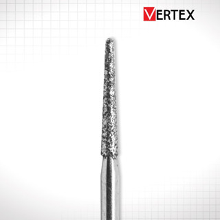 (VERTEX 1กล่อง5ตัว) Diamond Bur หัวกรอไดมอนด์ หัวกรอกากเพชร ทรง Tapered round-ended – 850 Standard