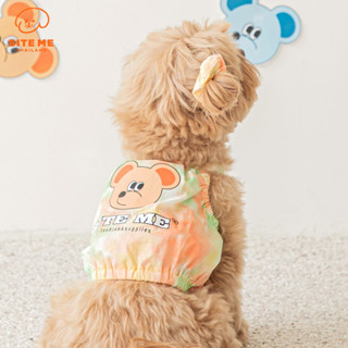 Bite Me Sherbet Bear Balloon Top (Orange)