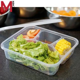 M KITCHEN กล่องข้าว กล่องอาหาร พลาสติก ใช้ซ้ำได้ สามารถเข้าไมโครเวฟ dmt (C4)