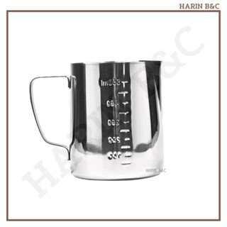 สแตนเลส เหยือกตีฟองนม มีสเกล / Stainless Milk Frother Jug