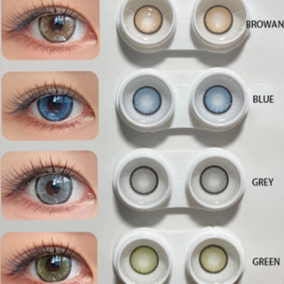 {COD} EYESHARE diamond seri 1 pair Doll Eyes Contac Lens Sweet Baby Brown Grey Black Colored 14.5mm