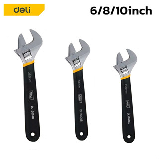 ประแจเลื่อน ประแจปากเลื่อน adjustable Wrench ประแจอเนกประสงค์ กุญแจเลื่อน ขนาด 6นิ้ว 8นิ้ว 10นิ้ว manzoku