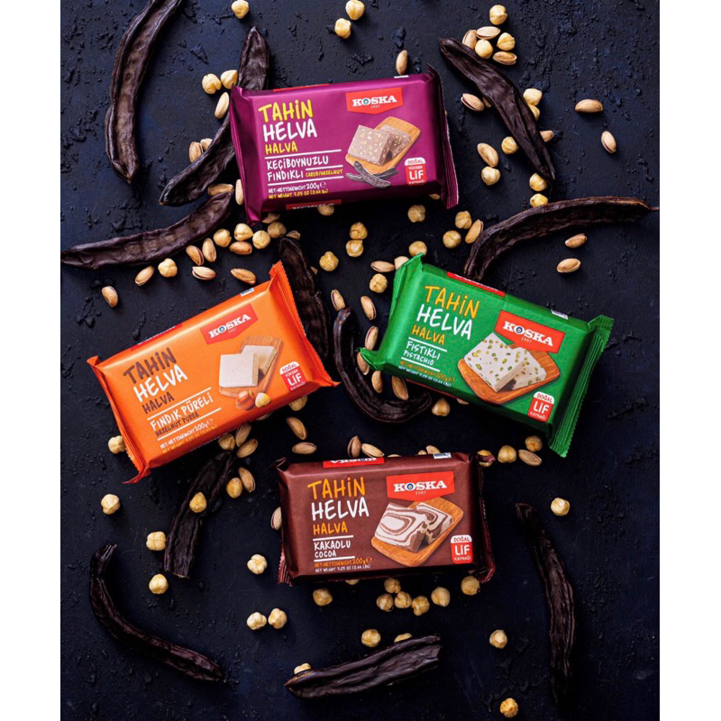 Koska Tahin Halva 200 gr. / งาขาวบดอัดก้อน ขนมหวานของตุรกี