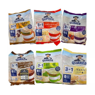 Quaker เควกเกอร์ ข้าวโอ๊ต 3in1 ธัญพืช Oat