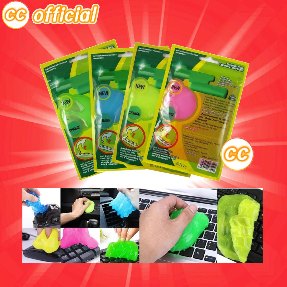 Cleaning Slime เจลทำความสะอาด Super Clean Gel สไลม์ดูดฝุ่น เจลดูดฝุ่น เจลทำความสะอาด ทำความสะอาดซอกมุมเล็กๆ คีย์บอร์ด