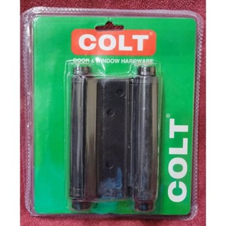 บานพับคาวบอย บานพับสปริง บานพับสวิง COLT สีดำ4นิ้ว (2ชิ้น/ชุด)