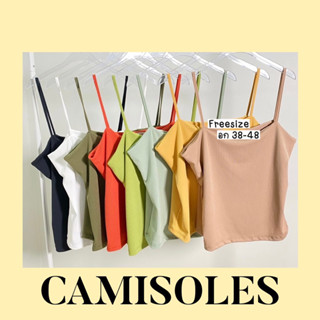 Camisoles 🫦 เสื้อสายเดี่ยวสาวอวบผ้าร่องเนื้อดีมากค่ะ