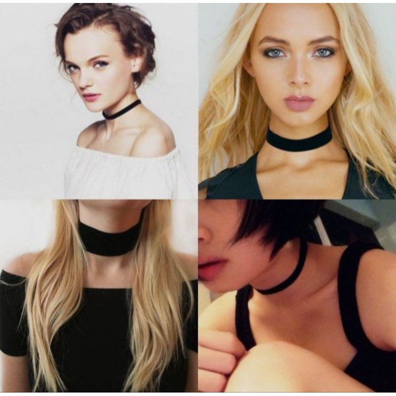 ➕สร้อยคอโช็คเกอร์กำมะหยี่สีดำสไตล์โกธิคสวยเย้ายวนเสน่ห์ของสาวเซ็กซี่ - รูปที่ 7