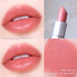 🔥HOT🔥MAC MATTE LIPSTICK สี Dawn to an art ส้มนู้ดยอดฮิต สีสุภาพ ทาได้ทุกสีผิว