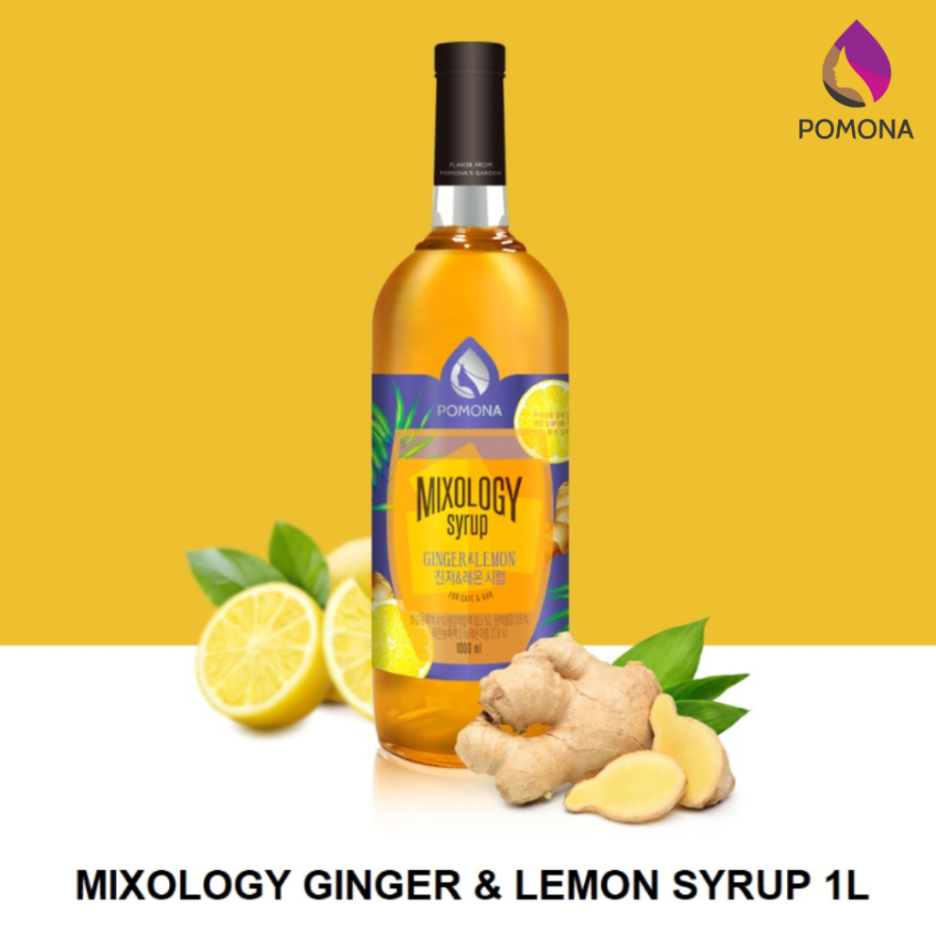 Pomona – Mixology Ginger Lemon Syrup โพโมนา ไซรัป มิกซ์โซโลจี้ จิงเจอร์เลมอน 1000ml [ไซรัปพรีเมียม ผลิตจากประเทศเกาหลี] รูปที่ 6