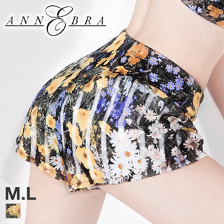 Annebra Athleisure กางเกงขาสั้น กางเกงออกกำลังกาย กางเกงฟิตเนส กางเกงวิ่ง Womens Gym &amp; Sport Shorts รุ่น AC7-029 ลายดอก