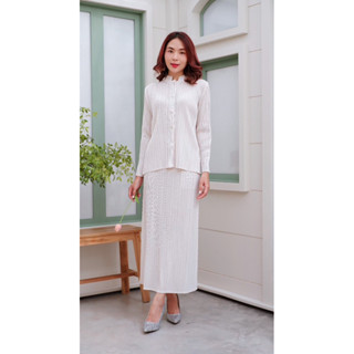 ชุดเซ็ทพลีท เสื้อ+กระโปรง🌀pleated set