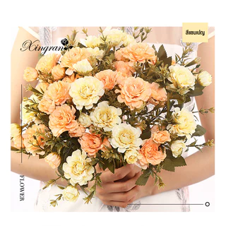 ใหม่ Moratus Dahlia ตกแต่งบ้านอมตะดอกไม้บรรยากาศตกแต่งช่อจําลอง