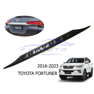 คิ้วประตูหลัง โตโยต้า ฟอร์จูเนอร์ 2015 - 2023 สีดำด้าน TOYOTA FORTUNER คิ้วท้าย คิ้วฝากระโปรงหลัง ราคาถูก ของแต่งรถ