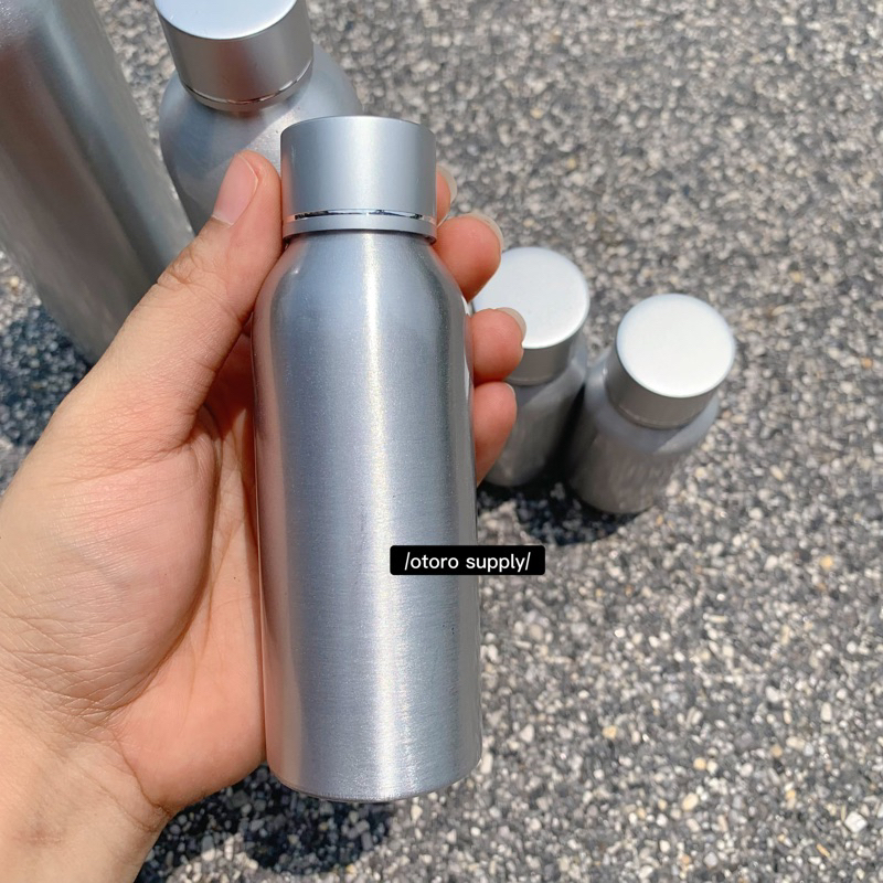 ขวดอลูมิเนียม R24 ฝาอลู/เกลียว/เรียบ 50/100/120/150/250ml