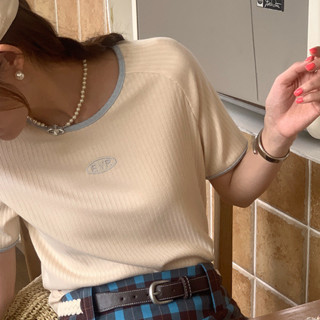 พร้อมส่ง- ☁️  cutie pie sky knit (เสื้อไหมพรม, แขนสั้น)