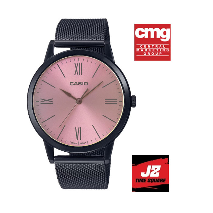 Casio แท้ นาฬิกาข้อมือผู้หญิง สายสแตนเลส นาฬิกา CASIO รุ่น MTP-E600MB-4BDF พร้อมรับประกัน 1 ปีเต็ม จาก CMG