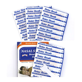แผ่นแปะจมูก nasal strips /Better Breath /Sleep better แผ่นแปะคัดจมูก นอนกรน 30ชิ้น