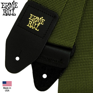 ERNIE BALL® Guitar Strap (P04048) สายสะพายกีตาร์ 3in1 รุ่น Polypro (Green) ** Made in USA**