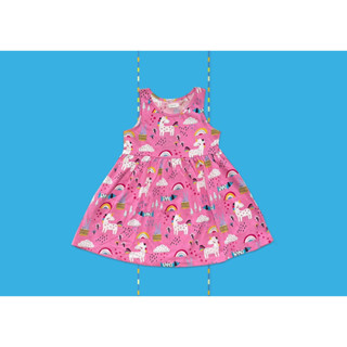 ✅ [2-3Y] Girl Dress ชุดเดรส สีชมพู
