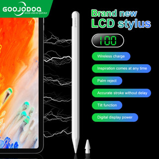 GOOJODOQ ปากกาไอแพด Stylus Pencil for iPad Wireless Charging Stylus Pen with Palm Rejection Power Display Pencil