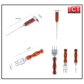 ที่เจาะน้ำแข็ง ที่แกะน้ำแข็งสแตนเลสอย่างดี เกรด 304 อุปกรณ์บาร์ Deluxe Ice Chipper