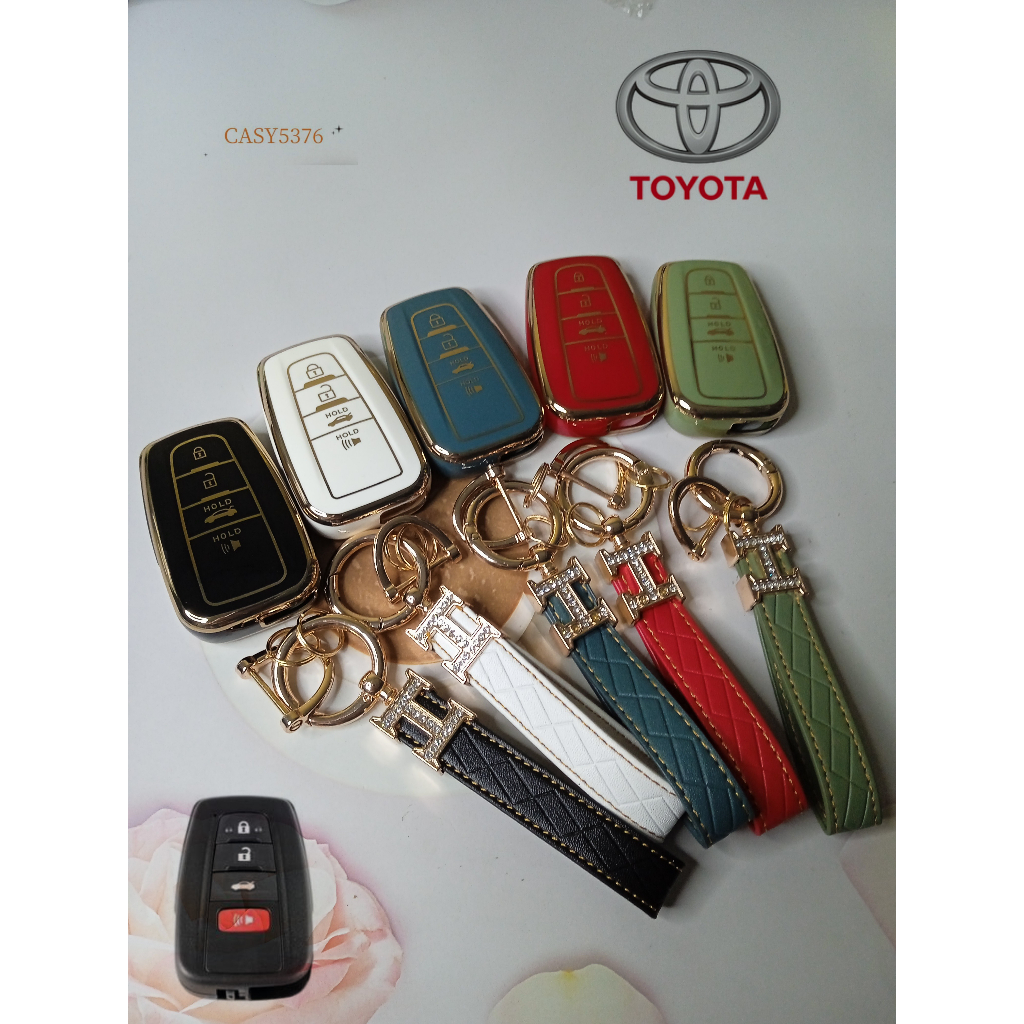 เคสกุญแจรถยนต์ TOYOTA Altis / Camry / Corolla Cross เคสTPU (1เซตพร้อมพวงกุญแจ)