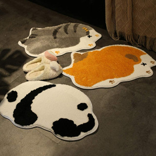 พร้อมส่ง!! พรมเช็ดเท้าลายการ์ตูนน่ารัก 40x60 cm. น้องหมา น้องแมว น้องหมี สีสดใสหนานุ่มซึมซับน้ำดีเยี่ยม