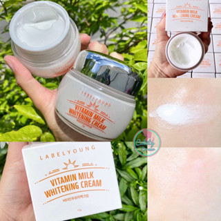 LABELYOUNG Vitamin Milk Whitening Cream 55g. ครีมหน้าสด