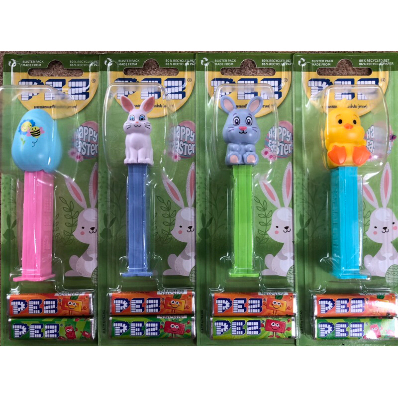เพ. PEZ ลูกอมรสผลไม้ (มะนาว ส้ม) ลาย EASTER 2023 ลูกอมหมดอายุแล้ว
