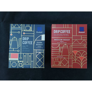 Bluekoff Drip Coffee การแฟดริป Arabica100% Dark Roast และ Medium Roast 1กล่อง มี5ซอง