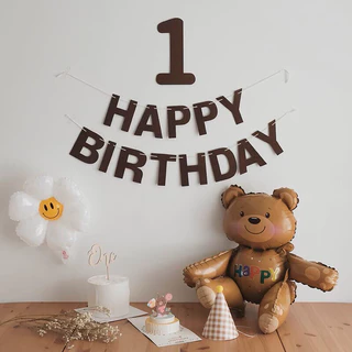 [พร้อมส่ง] ป้ายแขวนHBD ป้ายวันเกิด ป้ายHappy Birthday สไตล์มินิมอล ธงวันเกิด ตกแต่งปาร์ตี้วันเกิด ฉลองวันเกิด