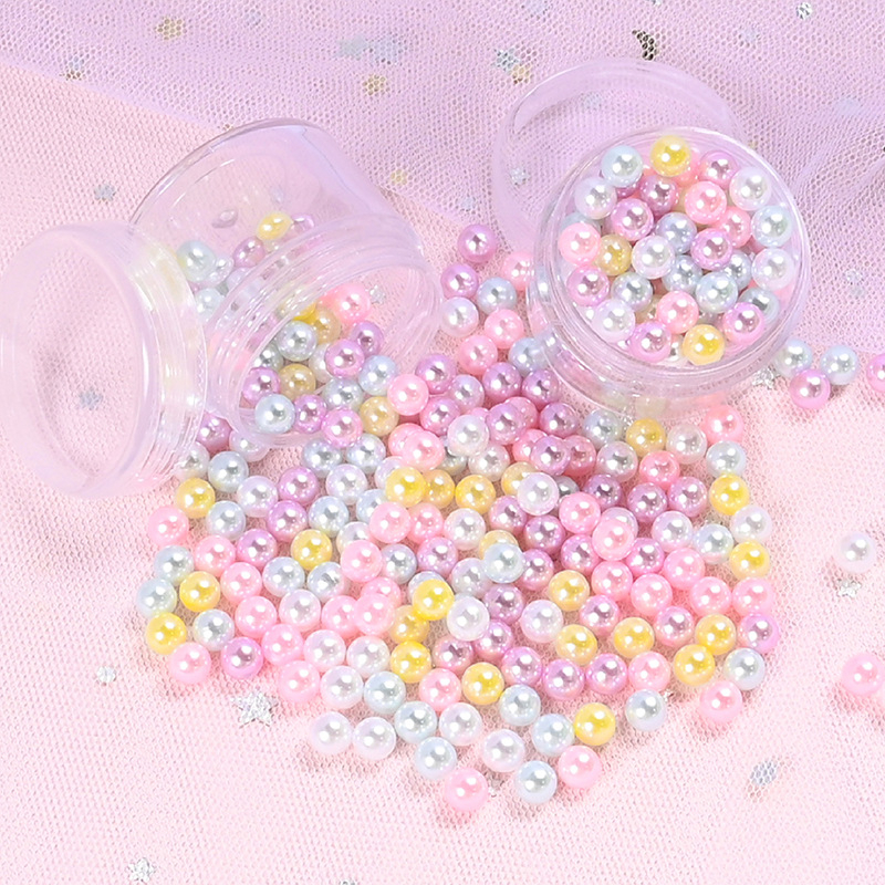 C003 มุขไม่มีรู คละสี  ฟีโม่ตกแต่ง อุปกรณ์แต่ง เคสโทรศัพท์ กิ๊บ อุปกรณ์ DIY งานฝีมือ ต่างๆ ( 1 ตลับ)