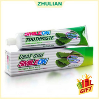 Zhulian smileon ยาสีฟันว่านหางจระเข้ ขนาด 250 กรัม