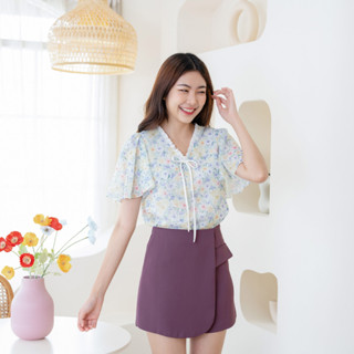 02-270 Layla Ruffle Blouse - 5 ไซส์