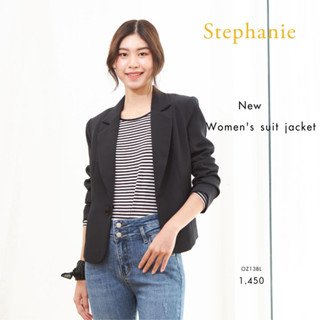 Stephanie เสื้อแจ็คเก๊ต แขนยาว สีดำ (OZ13BL)