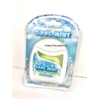 ไหมขัดฟัน Dr.phillips รุ่น Cool mint เส้นไหมขัดฟันเหนียวนุ่มและลื่น ช่วยให้ขยับเส้นไหมง่าย กลิ่นคูลมิ้นช่วยให้สดชื่น