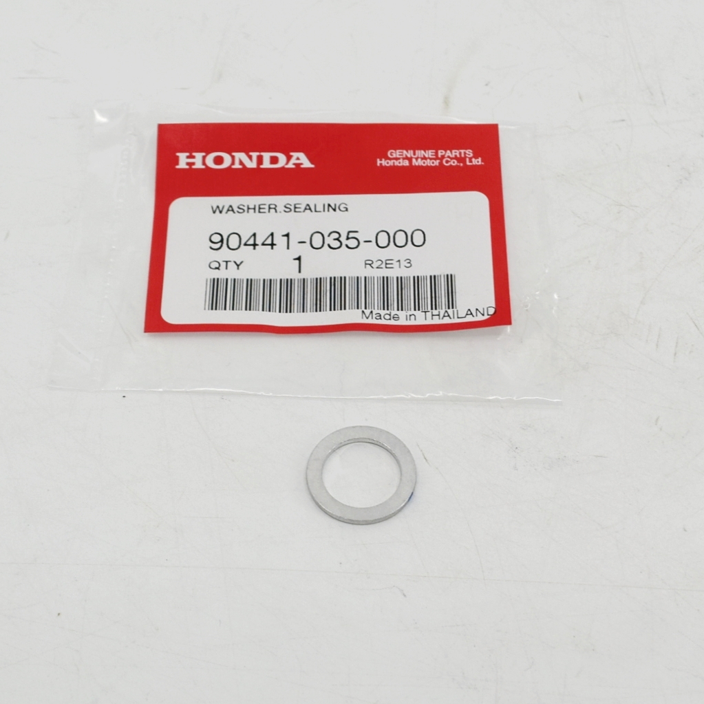แหวนรองน๊อตกระบอกดันโซ่ราวลิ้น (มิเนียม รูใน14.3 นอก20 หนา1.5) แท้ศูนย์ฮอนด้า ราคา/1ชิ้น 90441-035-0