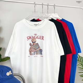 เสื้อยืด Oversize SWAGGER by AnyWear ผ้าCotton100% ผ้านุ่ม ทรงเกาหลี ใส่สบาย