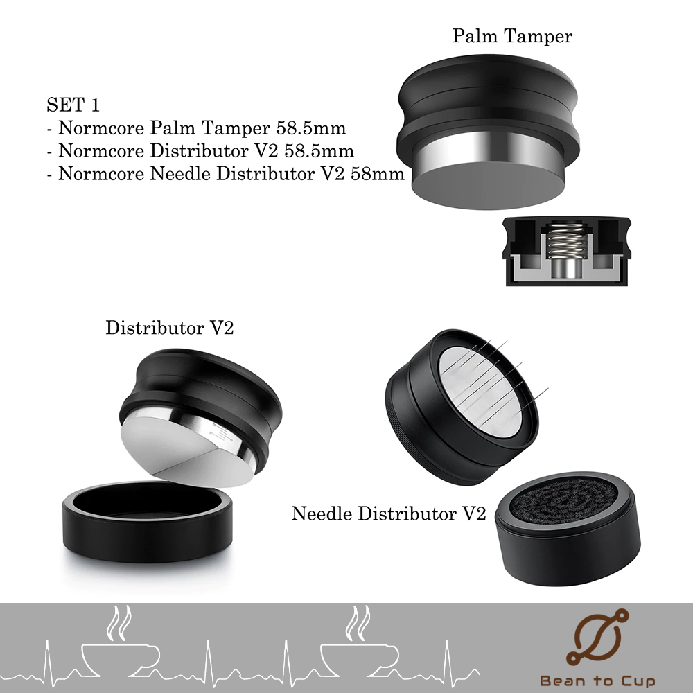 NORMCORE Set // Tamper + Distributor + Needle // แทมป์เปอร์ ที่เกลี่ยหน้ากาแฟ เข็มกวนผงกาแฟ