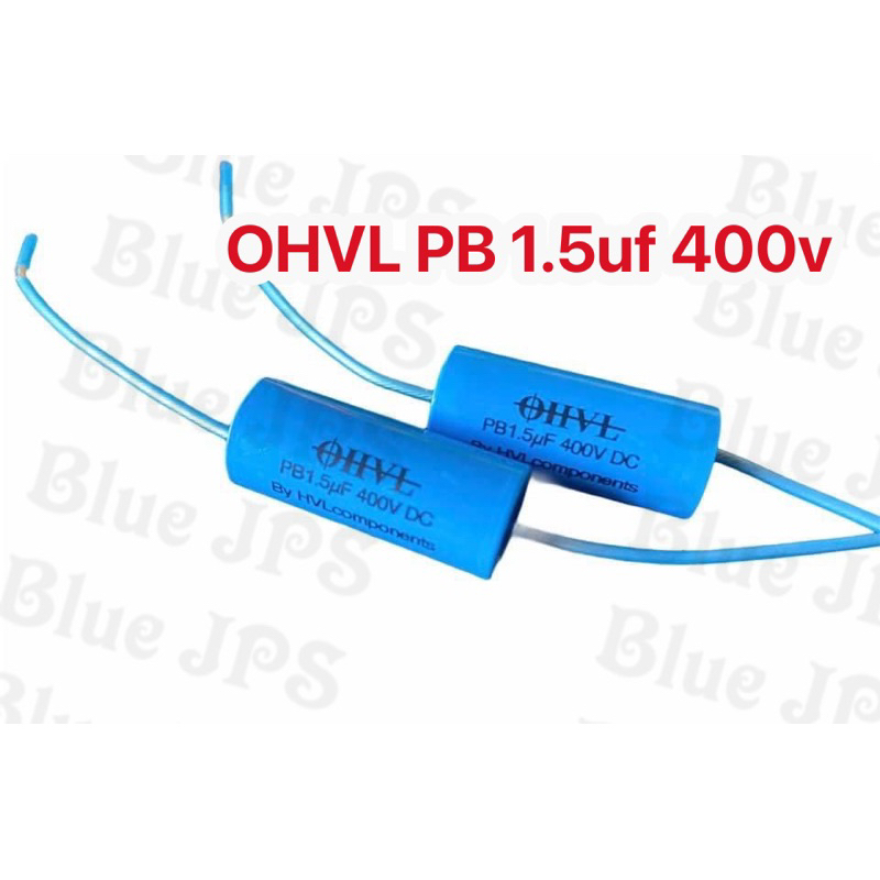 OHVL 1.5uf400v(สั่ง4ตัวขึ้นแถมMXEสีขาว) Cเสียงแหลม made in Germany ขาเป็นลวดเงิน (ราคาต่อชิ้น)