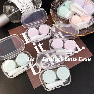 ตลับคอนแทคเลนส์ สีน่ารักกล่องใส่คอนแทคเลนส์แบบพกพาสําหรับเลนส์สีแบบพกพา