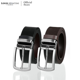 Louis Montini (Wild and Land) เข็มขัดผู้ชาย Men Belt เข็มขัดหนังวัวแท้ MGN182