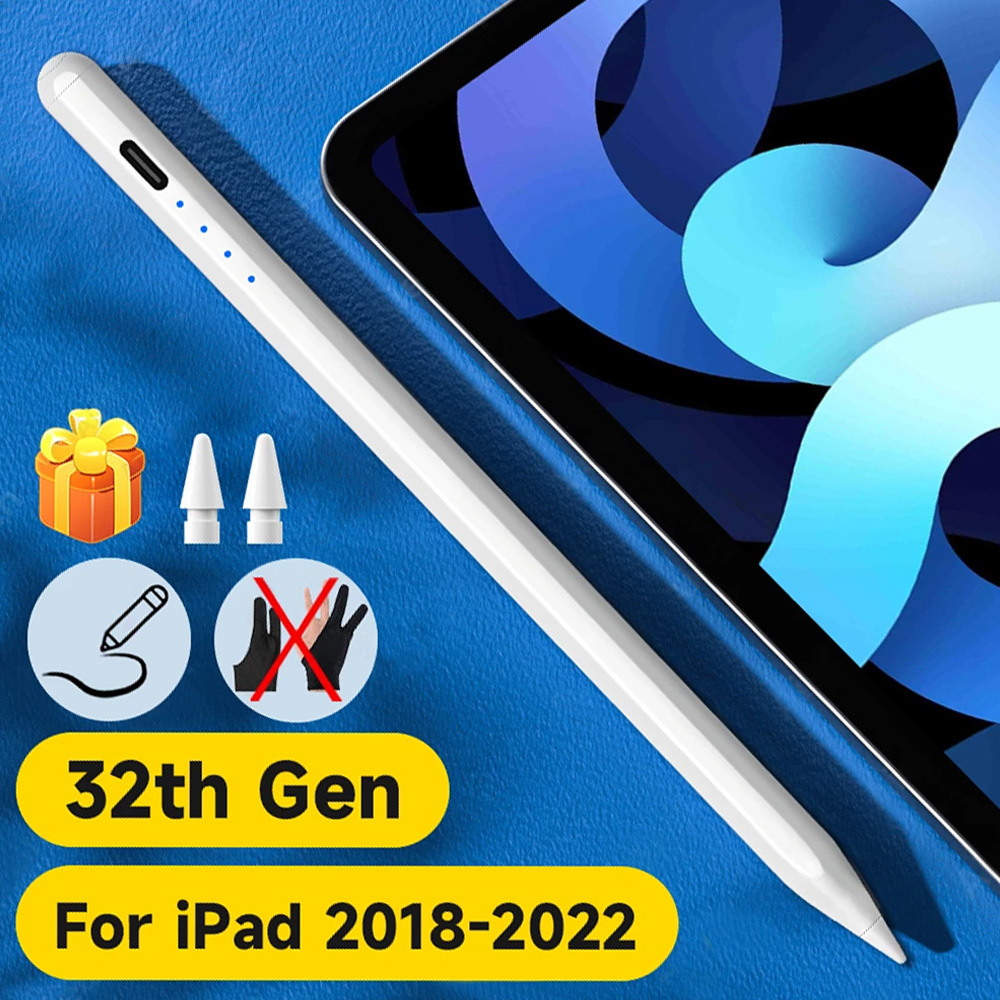 ปากกาไอแพด สำหรับ iPad Gen10 Gen9 Gen8 7 6 Air5 รุ่น สัมผัสหน้าจอ เอียงฝ่ามือปฏิเสธ สําหรับ Pad Air4 Pro 11 2018-22