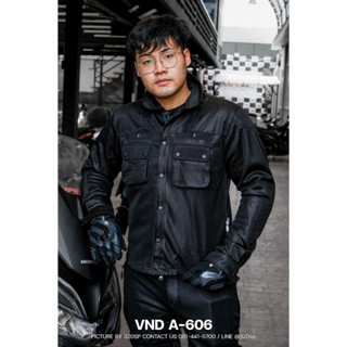 เสื้อการ์ดขับขี่มอเตอร์ไซค์สำหรับผู้ชาย VND A-606 ใส่สบาย ส่งไว!!!