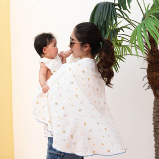 Granny Ben ผ้าคลุมให้นมใยเทนเซล Summer Paradise Collection TENCEL™ Muslin Poncho